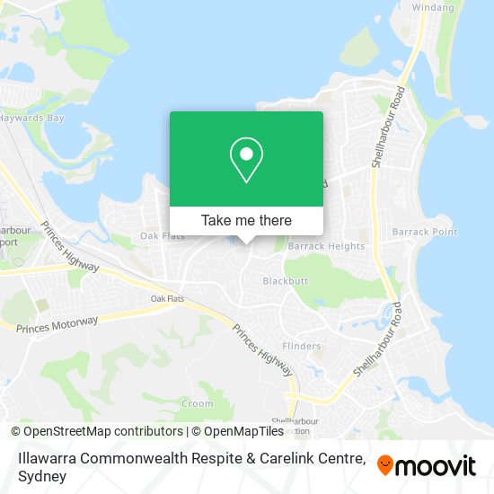 Mapa Illawarra Commonwealth Respite & Carelink Centre