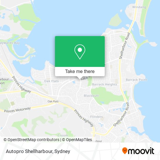 Autopro Shellharbour map