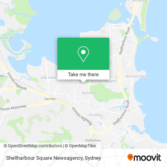 Shellharbour Square Newsagency map