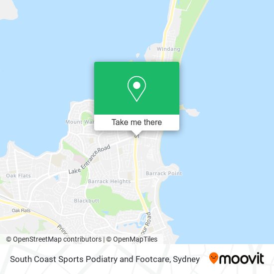 Mapa South Coast Sports Podiatry and Footcare