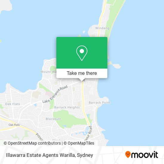 Illawarra Estate Agents Warilla map