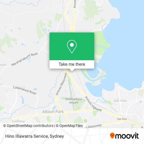 Hino Illawarra Service map