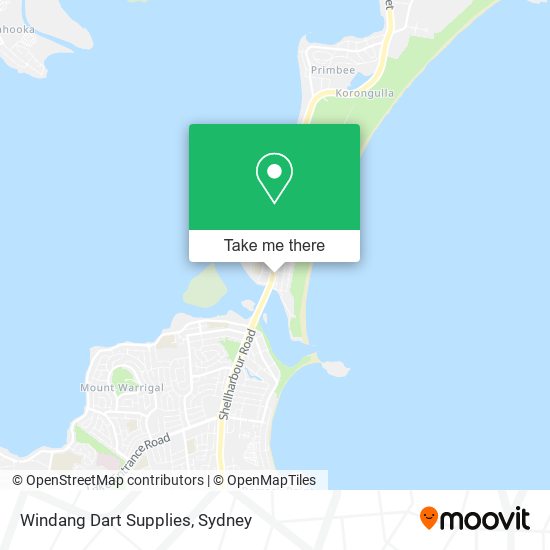 Windang Dart Supplies map