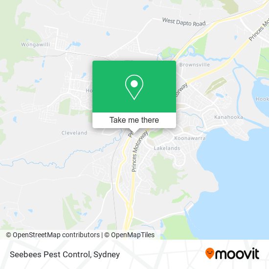 Mapa Seebees Pest Control