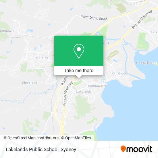 Mapa Lakelands Public School