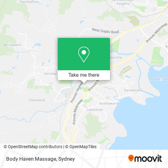 Body Haven Massage map