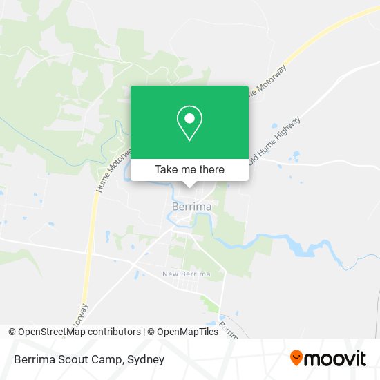 Mapa Berrima Scout Camp