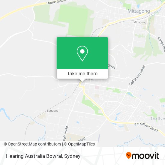 Mapa Hearing Australia Bowral