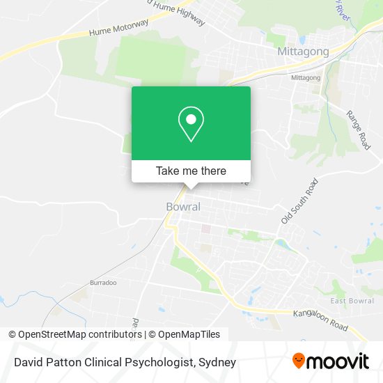 David Patton Clinical Psychologist map