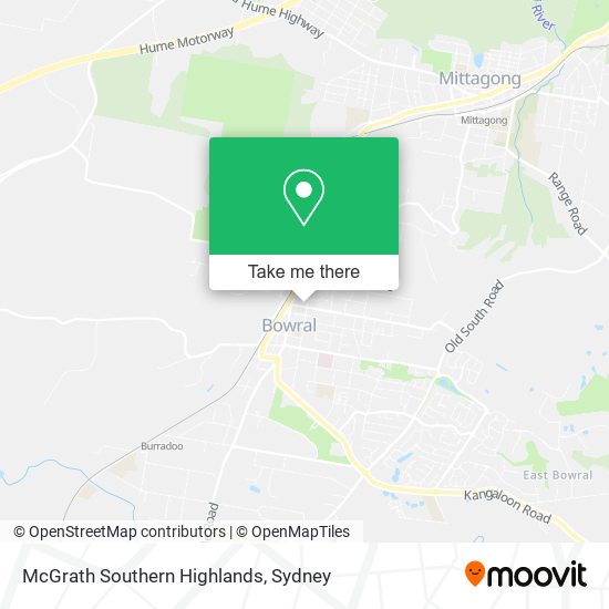 Mapa McGrath Southern Highlands