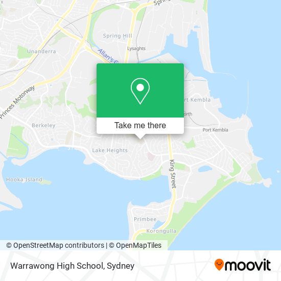 Warrawong High School map