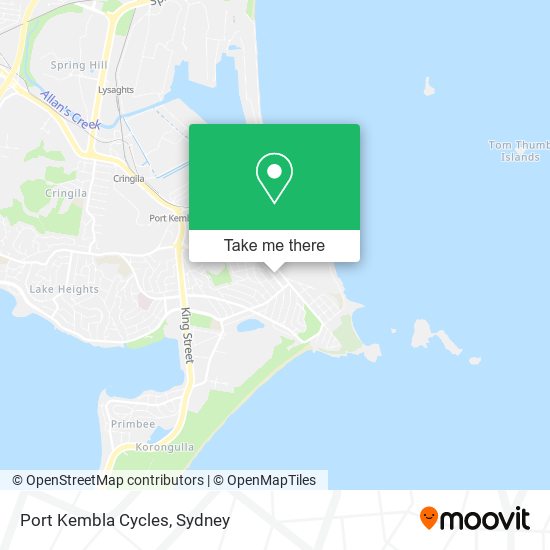 Port Kembla Cycles map