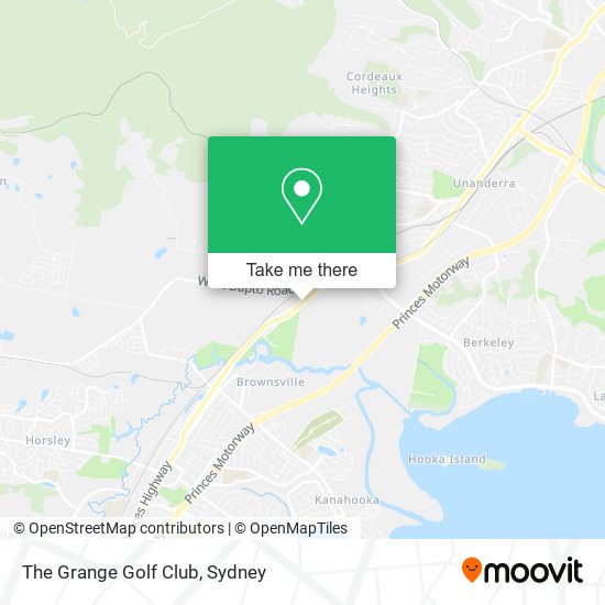 The Grange Golf Club map
