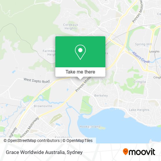 Grace Worldwide Australia map