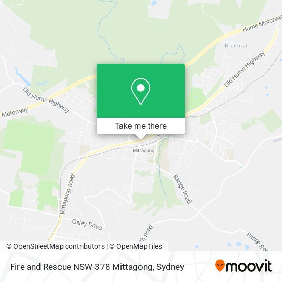 Fire and Rescue NSW-378 Mittagong map