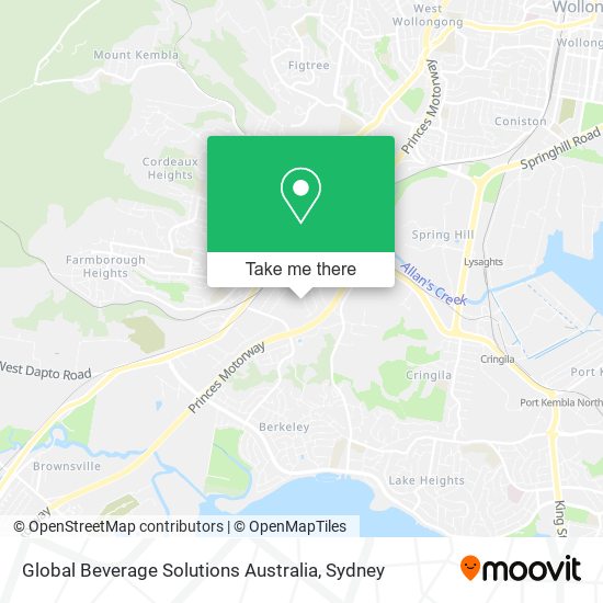 Global Beverage Solutions Australia map