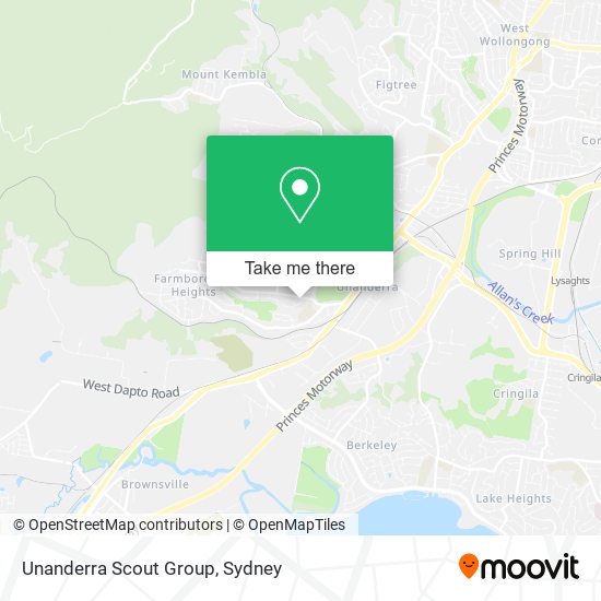 Unanderra Scout Group map