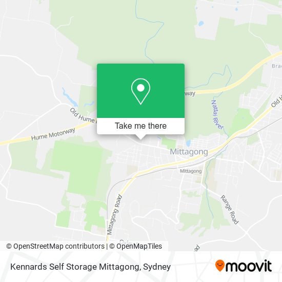 Kennards Self Storage Mittagong map