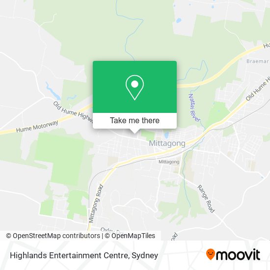 Mapa Highlands Entertainment Centre
