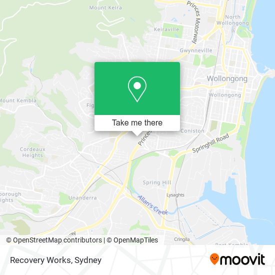 Recovery Works map