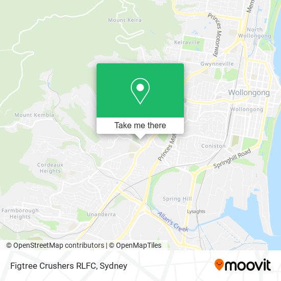 Figtree Crushers RLFC map