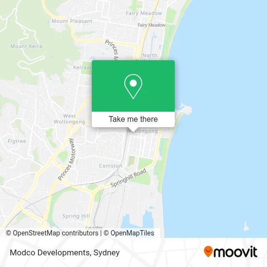 Modco Developments map