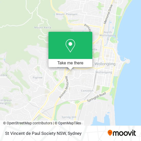 St Vincent de Paul Society NSW map
