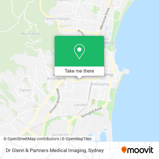 Dr Glenn & Partners Medical Imaging map