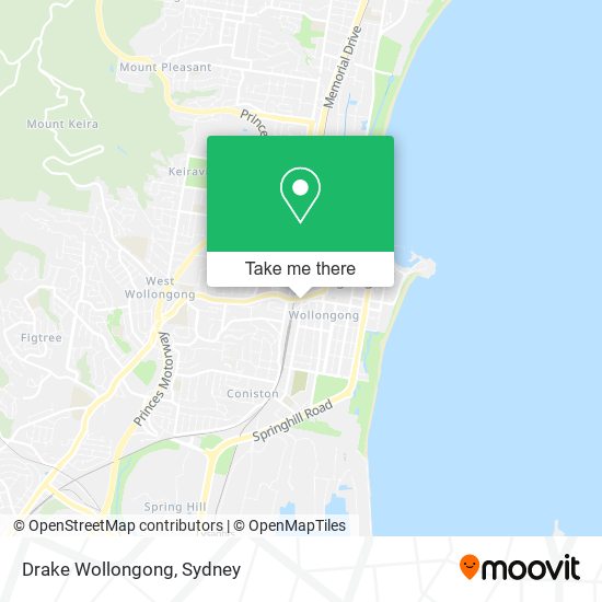 Drake Wollongong map