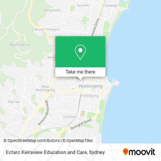 Mapa Ectarc Keiraview Education and Care