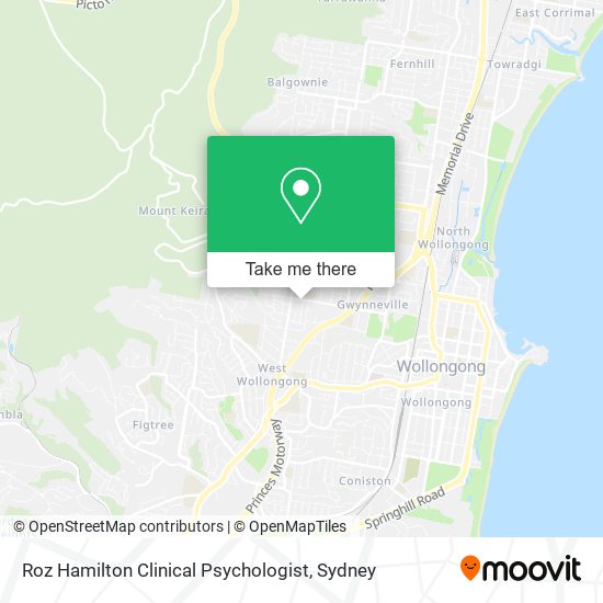 Roz Hamilton Clinical Psychologist map