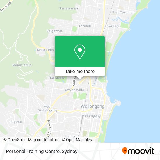 Personal Training Centre map