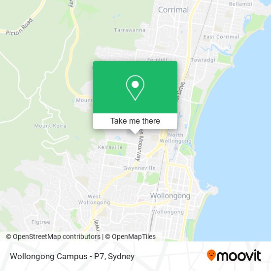Wollongong Campus - P7 map