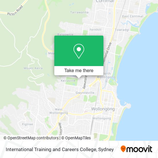 International Training and Careers College map