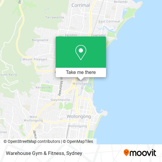 Warehouse Gym & Fitness map