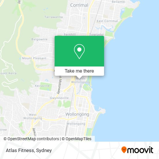 Atlas Fitness map