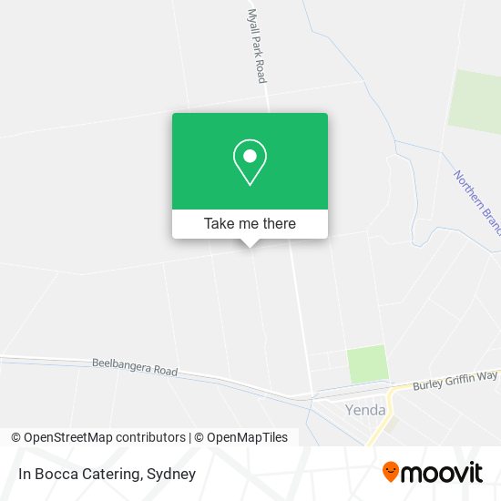 In Bocca Catering map