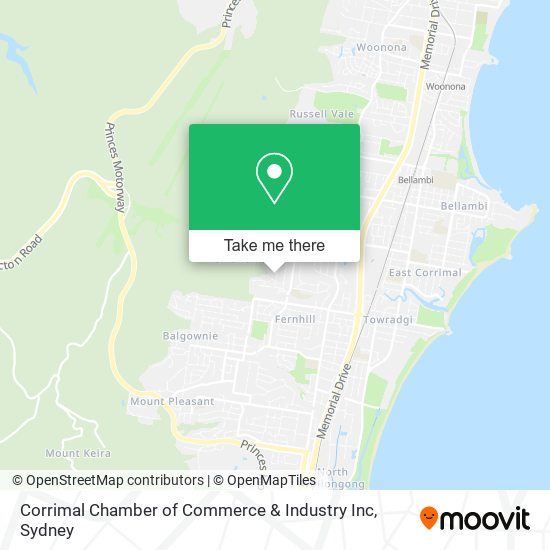 Corrimal Chamber of Commerce & Industry Inc map