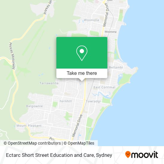 Mapa Ectarc Short Street Education and Care