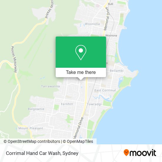 Corrimal Hand Car Wash map