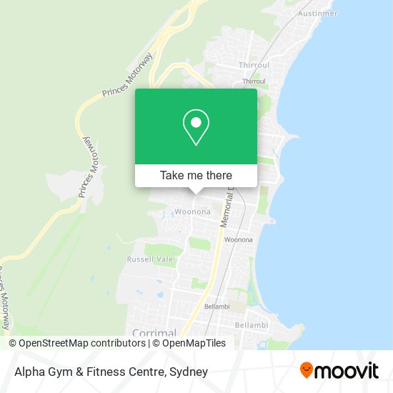 How to get to Alpha Gym & Fitness Centre in Woonona by Train