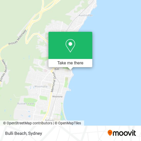 Bulli Beach map