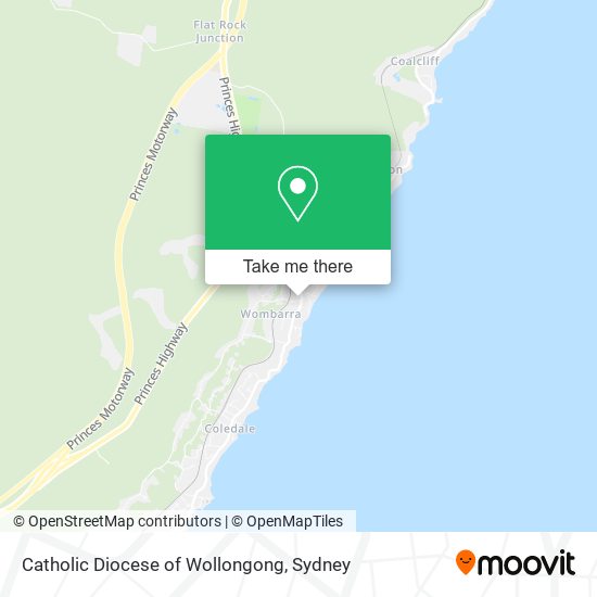 Catholic Diocese of Wollongong map