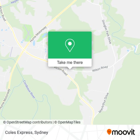 Coles Express map