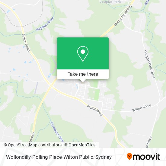 Mapa Wollondilly-Polling Place-Wilton Public