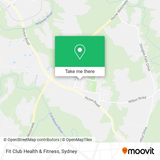 Fit Club Health & Fitness map