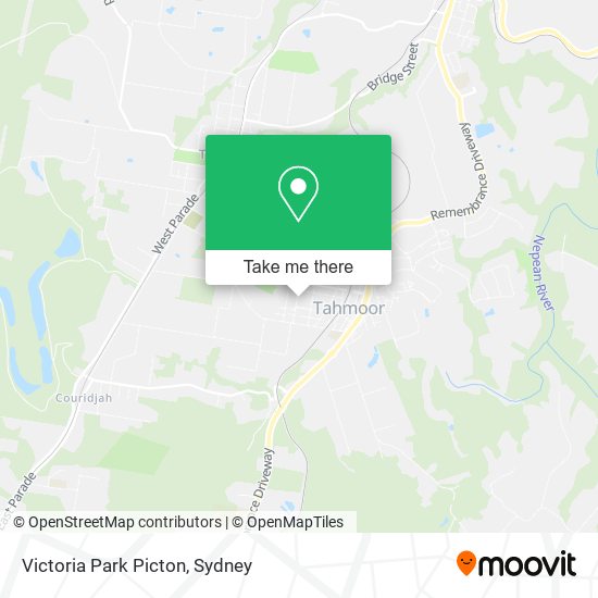 Victoria Park Picton map