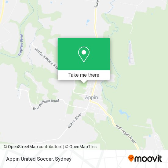 Appin United Soccer map