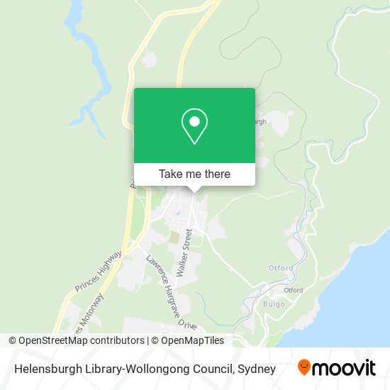 Helensburgh Library-Wollongong Council map