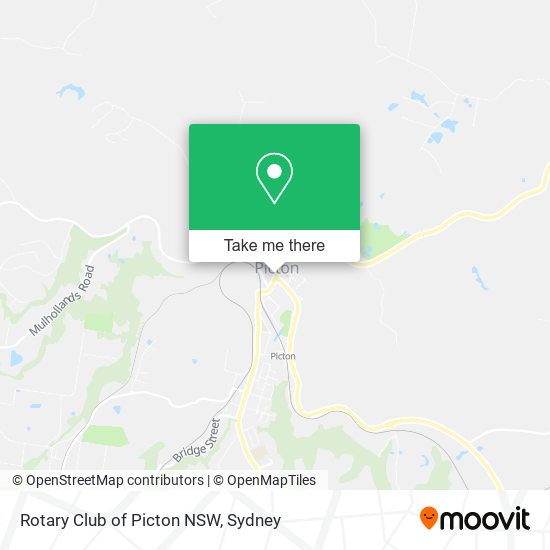 Rotary Club of Picton NSW map